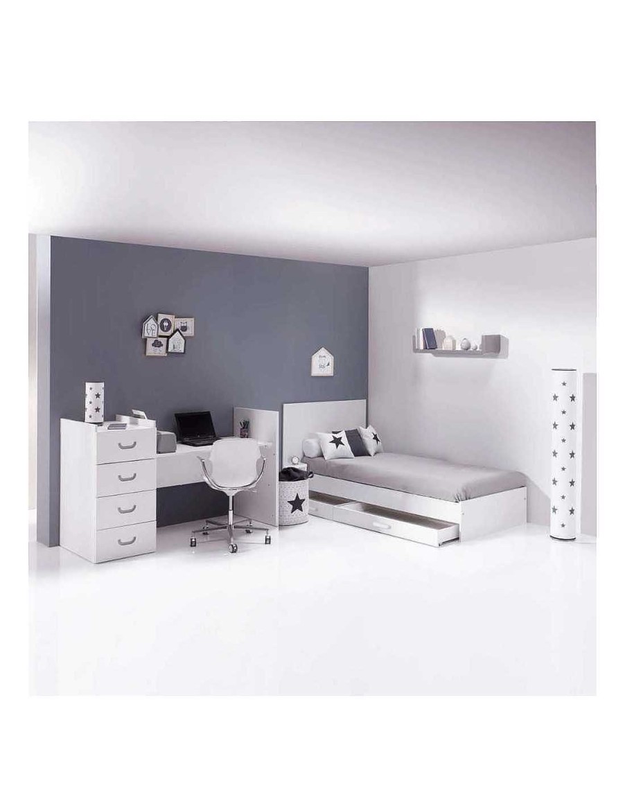 Habitacion Y Descanso Alondra | Cuna Convertible 60X120Cm Just Joy Grey De Alondra