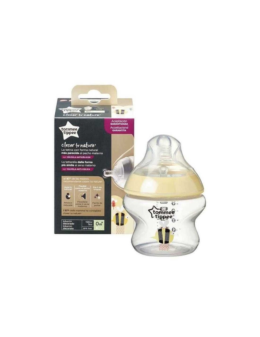 Alimentacion Tommee Tippee | Biber N Antic Lico Closer To Nature 0M+ 150Ml Amarillo Tommee Tippee