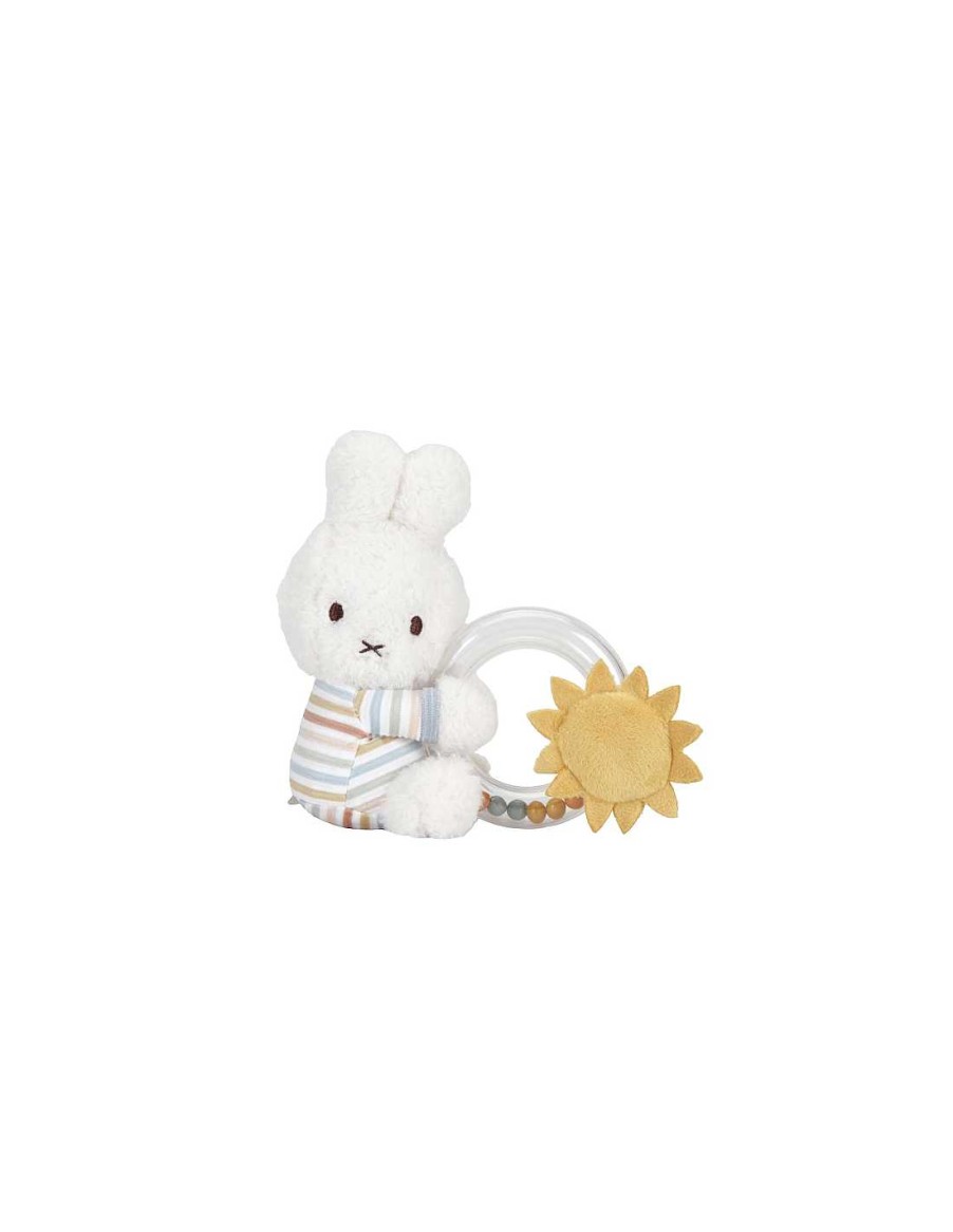 Juguetes Little Dutch | Sonajero Anillo Miffy Vintage Sunny Stripes De Little Dutch