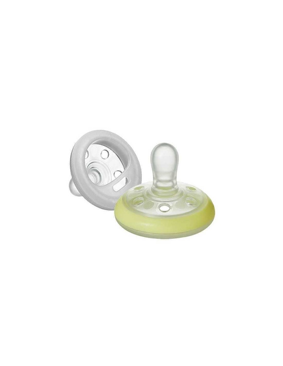 Bebes Y Ninos Tommee Tippee | Pack 2 Chupetes Forma De Pecho Night Time Tommee Tippee