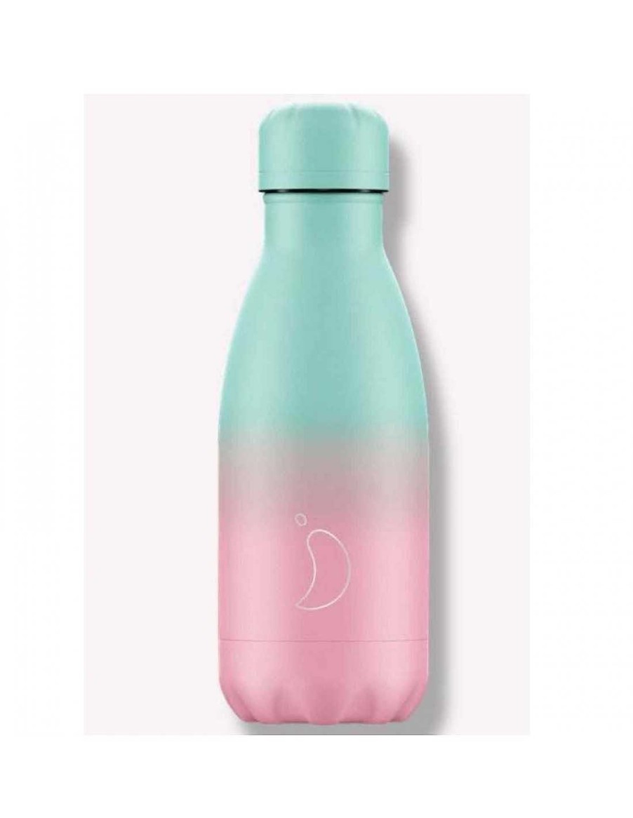 Alimentacion Chilly´s | Botella Chilly'S Gradient Pastel Menta Y Rosa 260 Ml