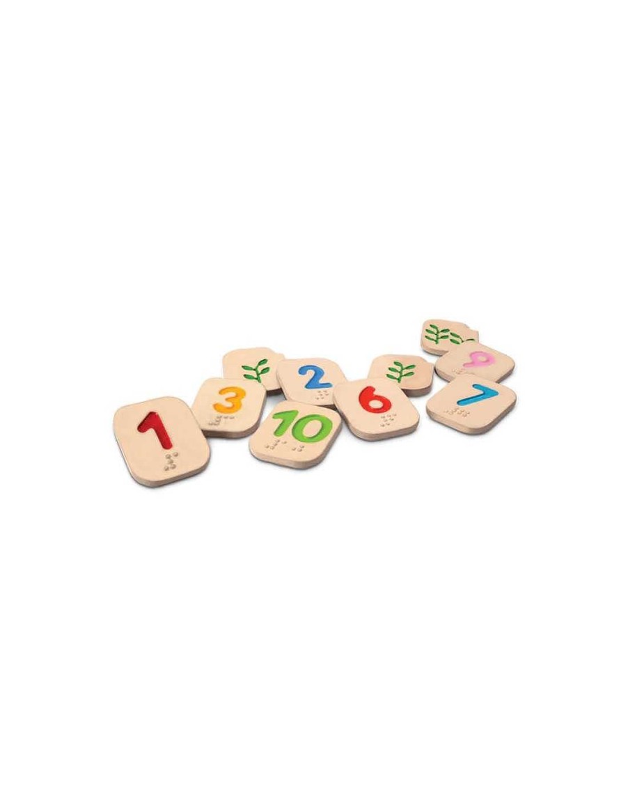 Juguetes PlanToys | Juego N Meros En Braille De Plantoys