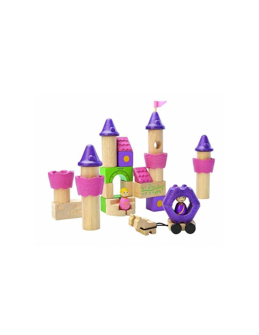 Juguetes PlanToys | Castillo De Hadas De Bloques De Plantoys