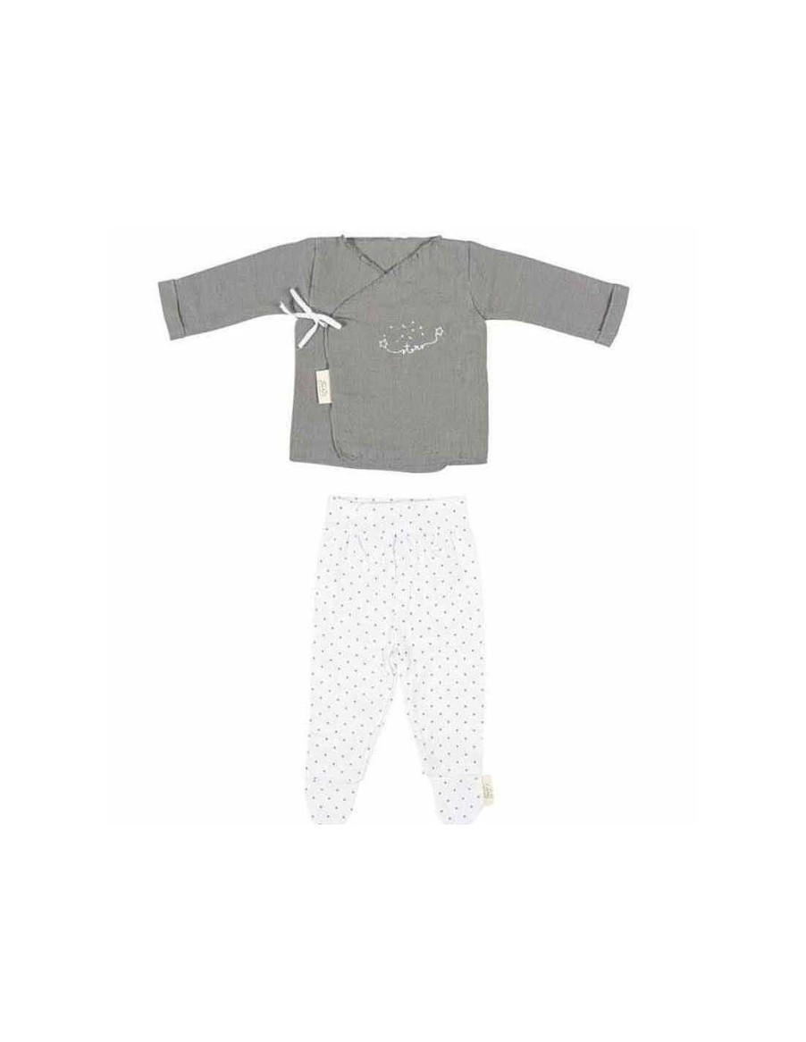 Bebes Y Ninos Bimbidreams | Set Jub N Y Polaina Para Beb Dream Gris Bimbidreams