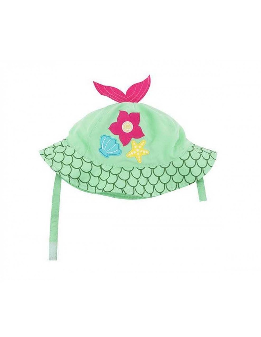 Bebes Y Ninos Zoocchini | Gorrito De Playa Con Protecci N Sirena De Zoocchini