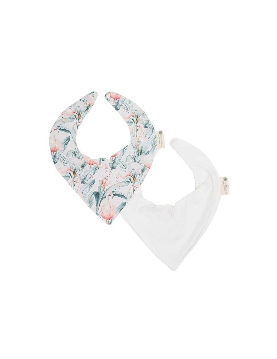 Bebes Y Ninos Bimbidreams | Pack 2 Baberos Bandana Flamingo De Bimbidreams