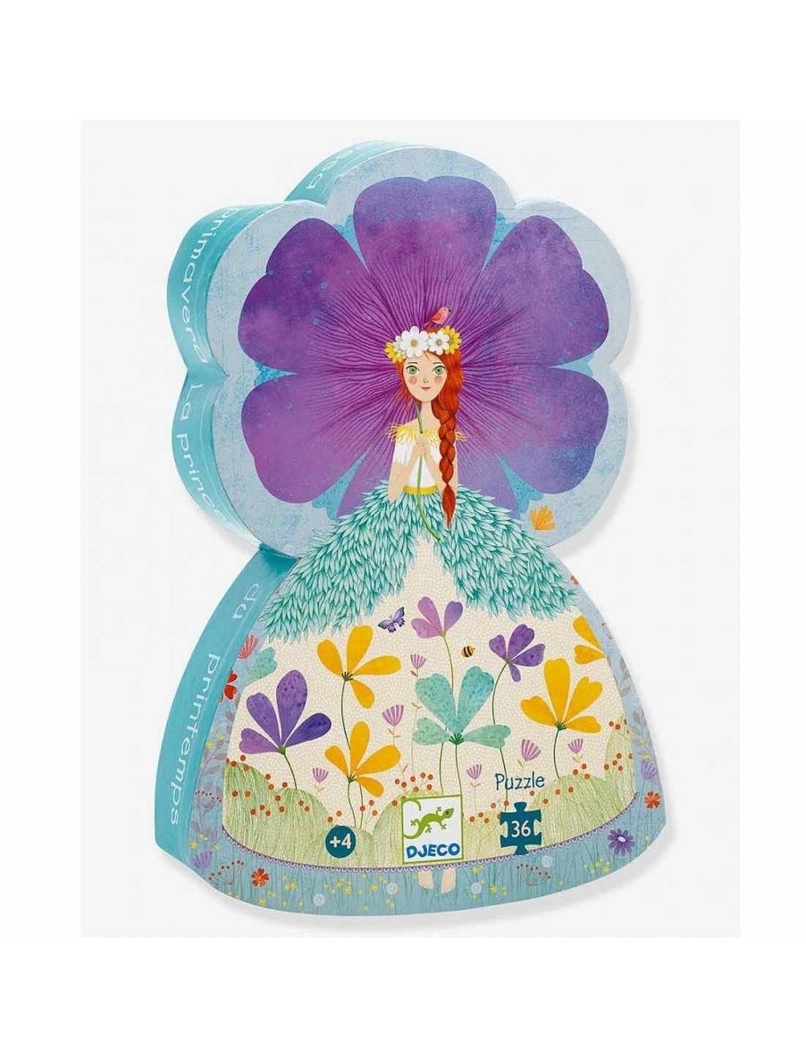 Juguetes Djeco | Puzzle Silueta La Princesa De Primavera De Djeco