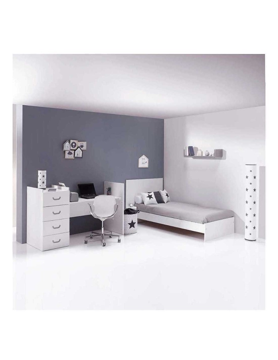 Habitacion Y Descanso Alondra | Cuna Convertible 60X120Cm Just Joy Grey De Alondra