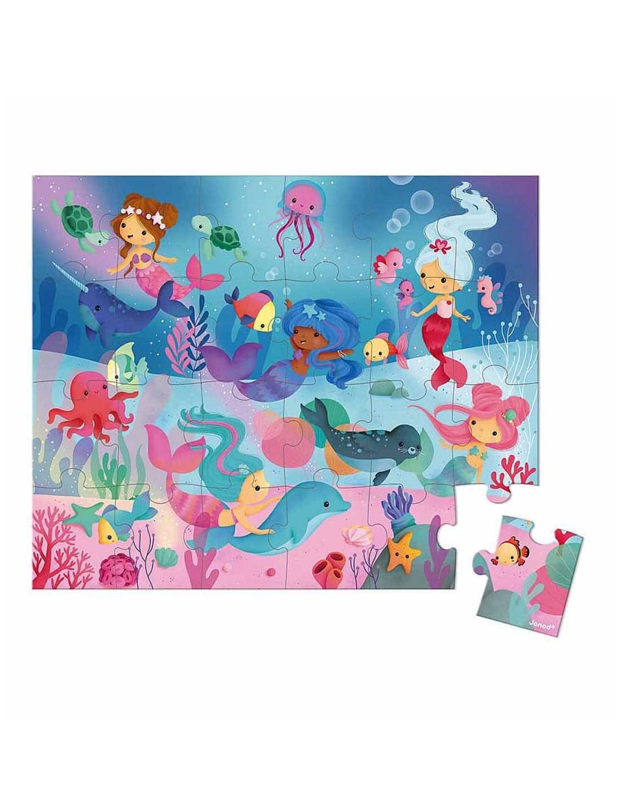 Juguetes Janod | Puzzle Sirenas 24 Piezas Janod