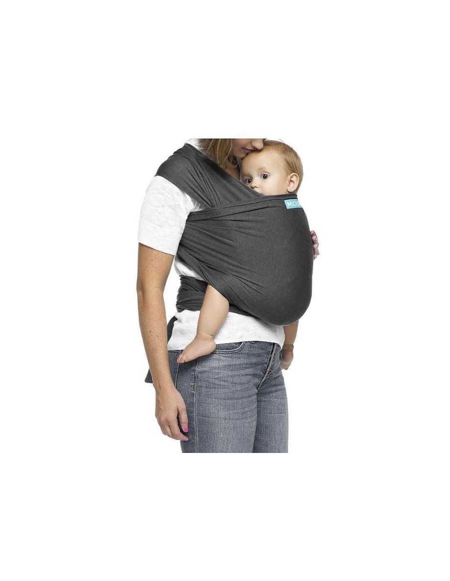 Porteo Moby | Fular Portabeb S El Stico Moby Wrap Evolution Charcoal