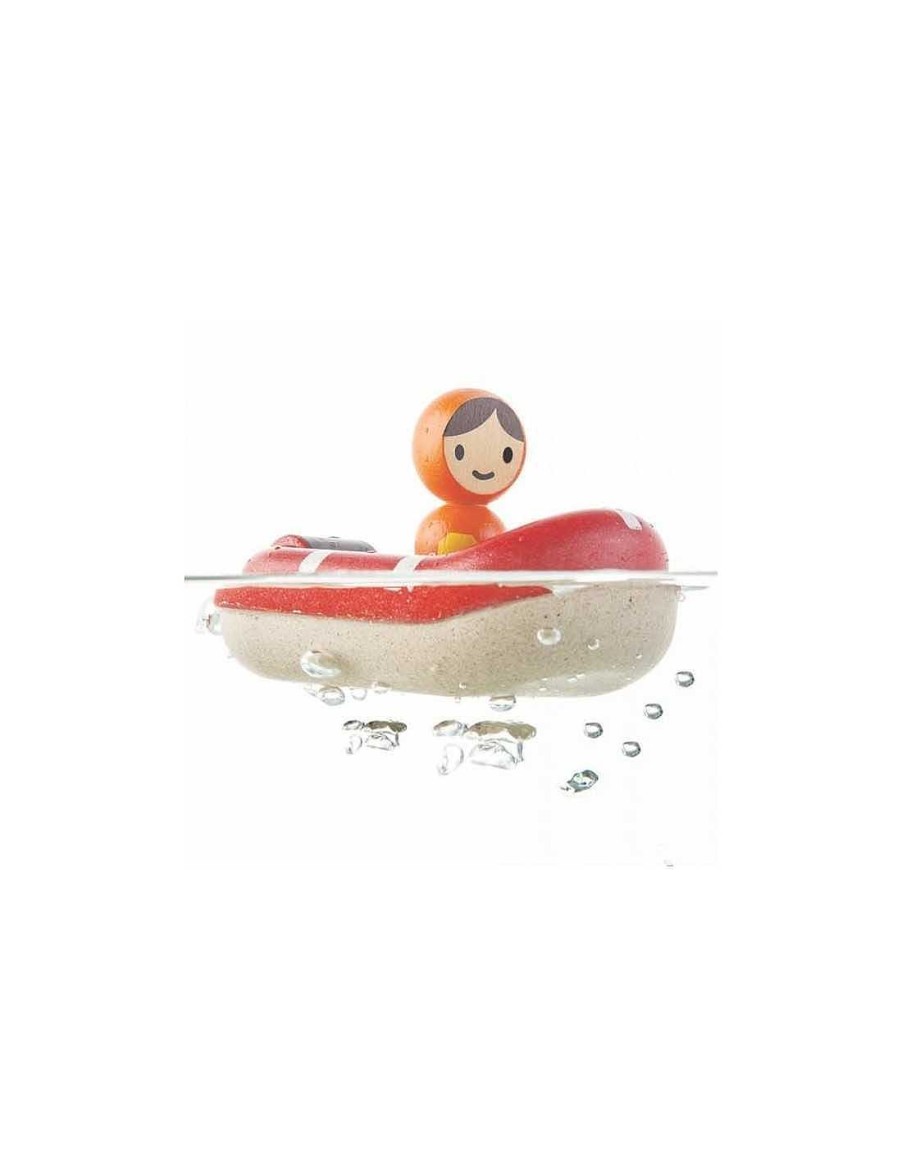 Juguetes PlanToys | Lancha Guardacostas De Plantoys