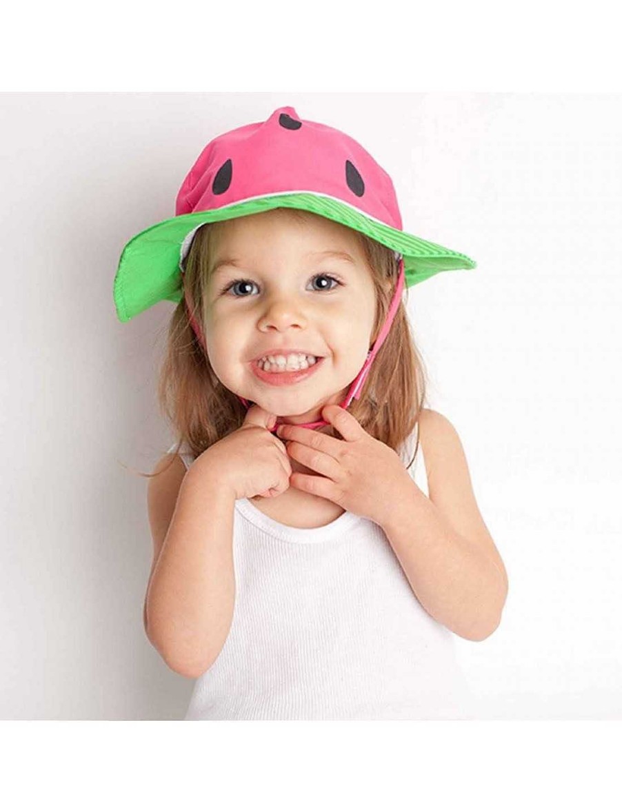 Bebes Y Ninos Zoocchini | Gorrito De Playa Con Protecci N Sandia De Zoocchini