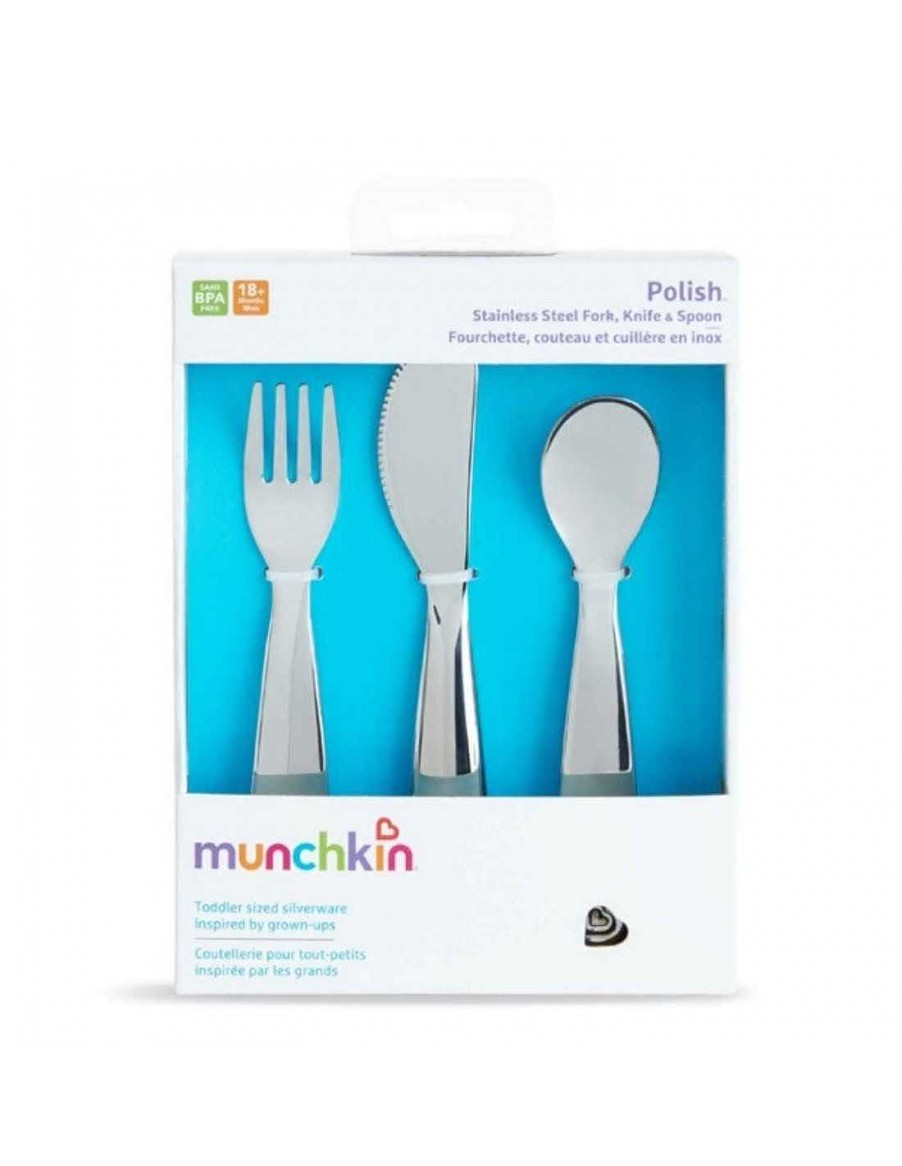 Alimentacion Munchkin | Set De Cubiertos Acero Inoxidable Munchkin