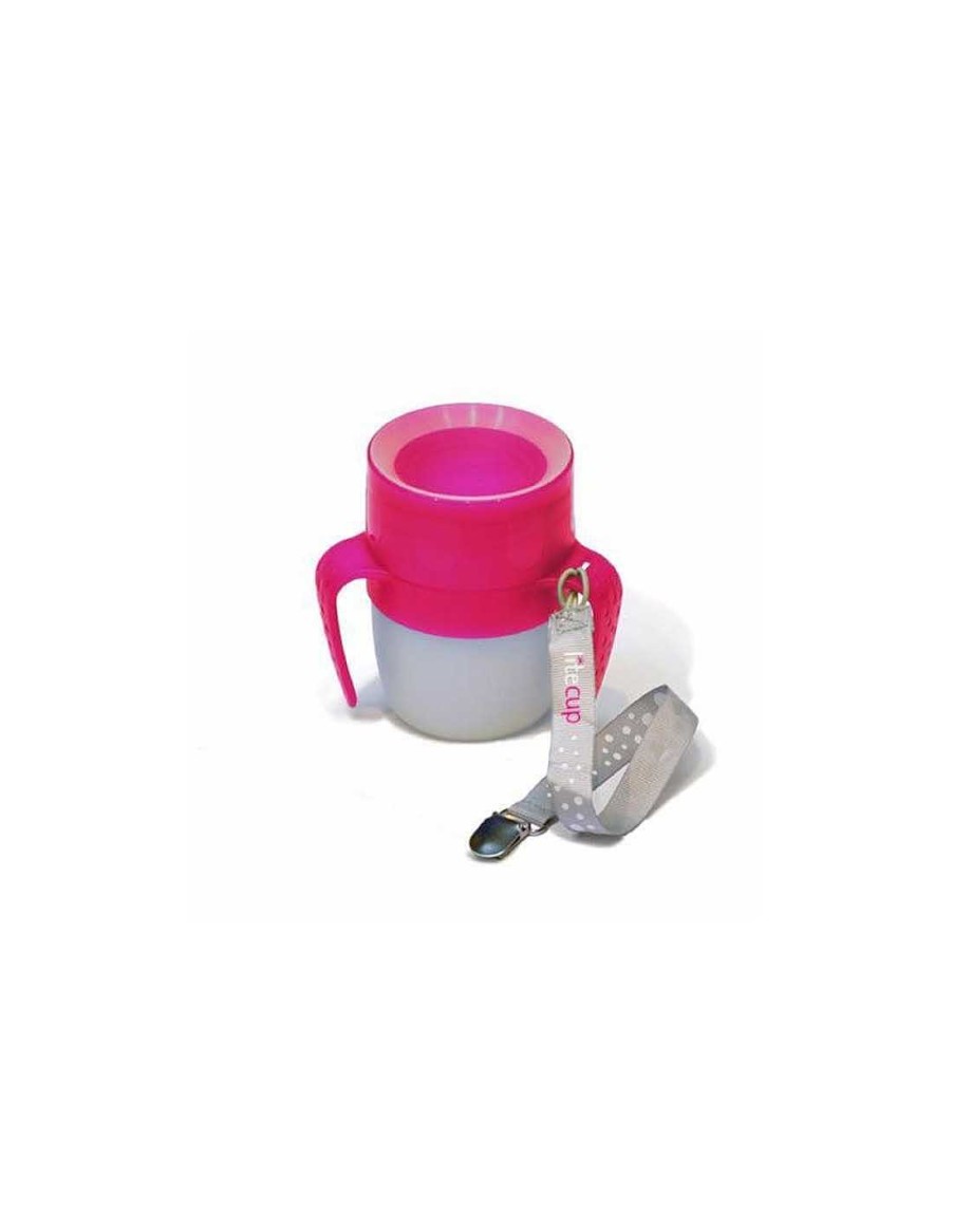 Alimentacion Litecup | Vaso Con Asas Antiderrame 200 Ml Con Luz, Varios Colores, De Litecup