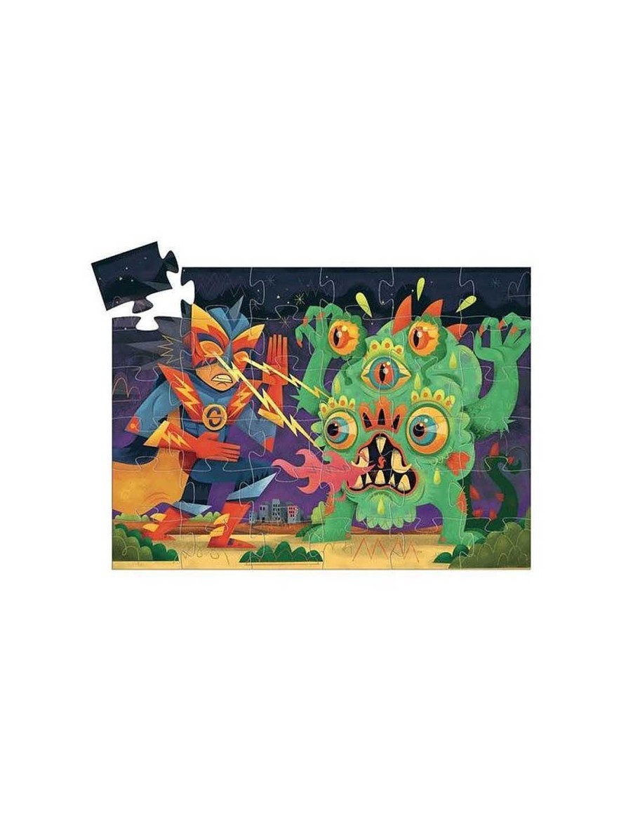 Juguetes Djeco | Puzzle Silueta Laser Boy De Djeco