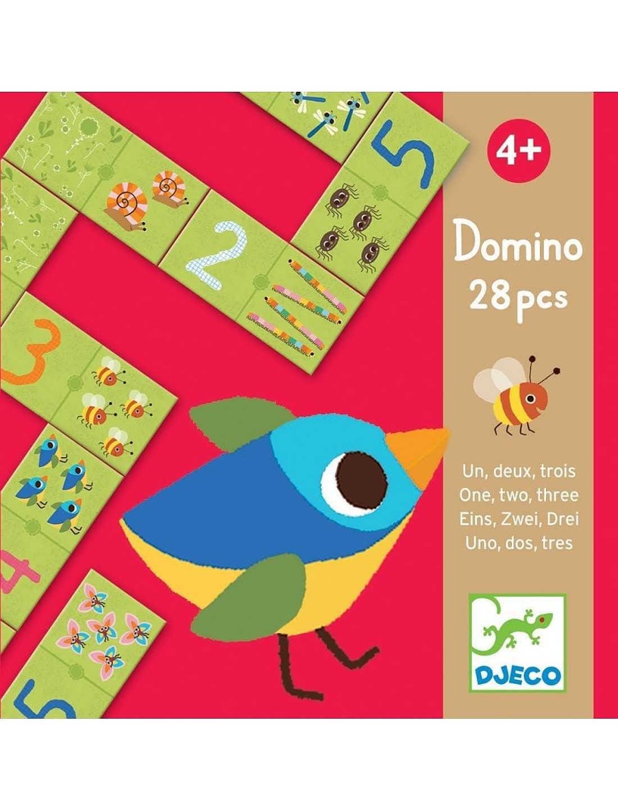 Juguetes Djeco | Juego Educativo Domino Uno Dos Tres De Djeco