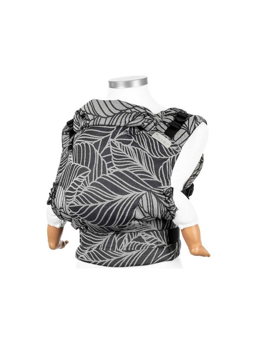 Porteo Fidella | Mochila Fidella Fusi N Baby Dancing Leaves Black White